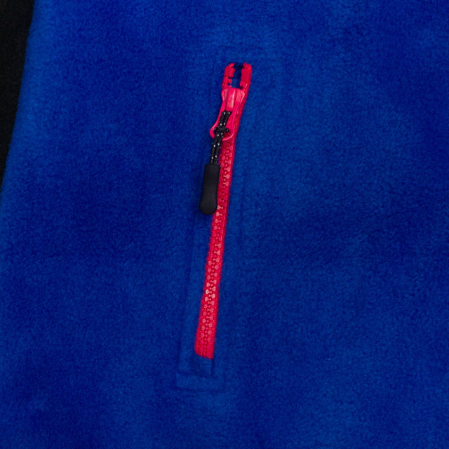 BLACK AND BLUE HALF ZIP FLEECE