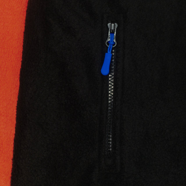 ORANGE/BLUE FLEECE JACKET