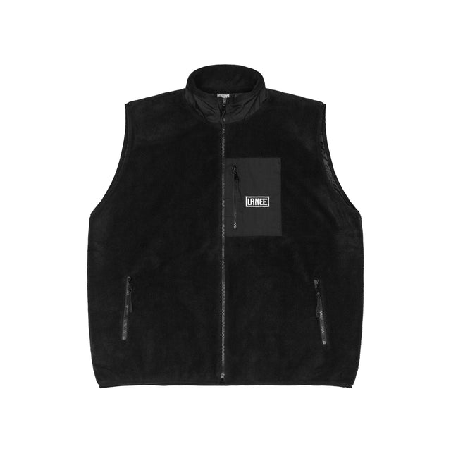 BLACK FLEECE VEST