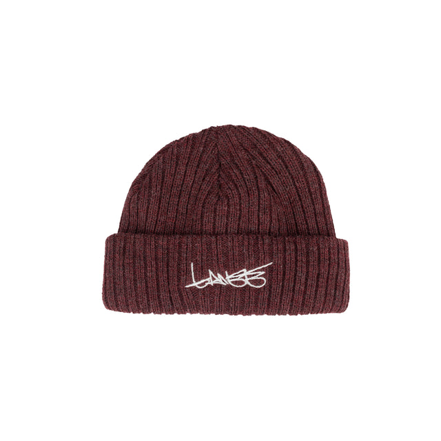 Lanee Clothing Streetwear MAROON BEANIE