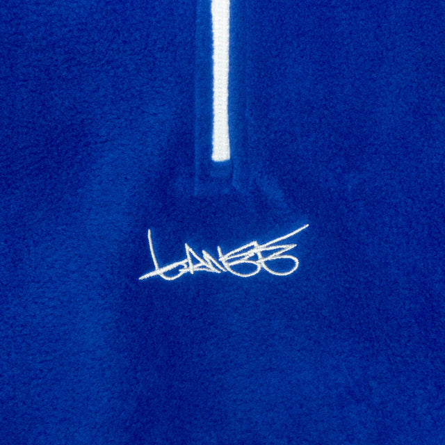 BLUE/RED/BLACK HALF ZIP FLEECE