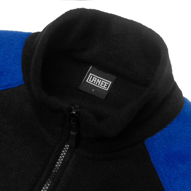 BLUE SLEEVE HALF ZIP FLEECE