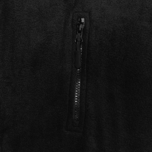 BLACK HALF ZIP FLEECE