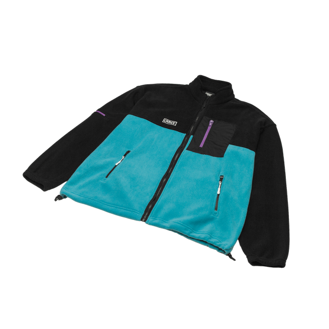BLACK/TURQUOISE FULL-ZIP