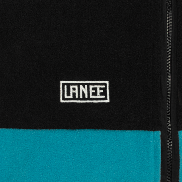 BLACK/TURQUOISE FULL-ZIP