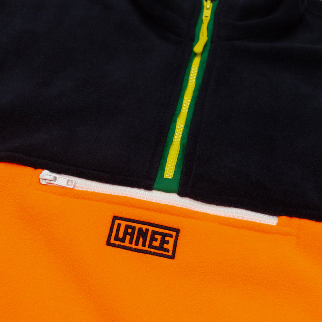 NAVY/ORANGE HALF-ZIP