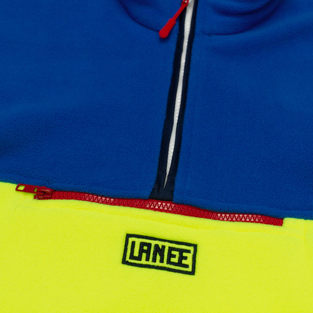 BLUE/YELLOW HALF-ZIP