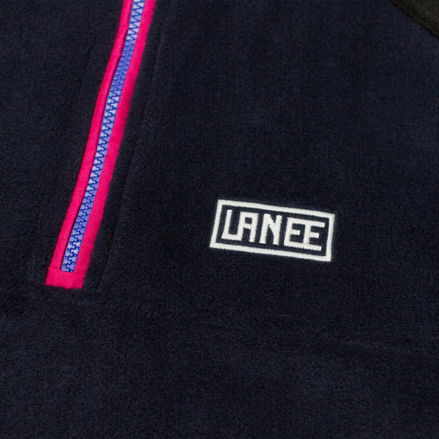 NAVY/TURQUOISE HALF-ZIP
