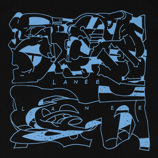 Lanee Clothing Streetwear ABSTRACT BLACK TEE