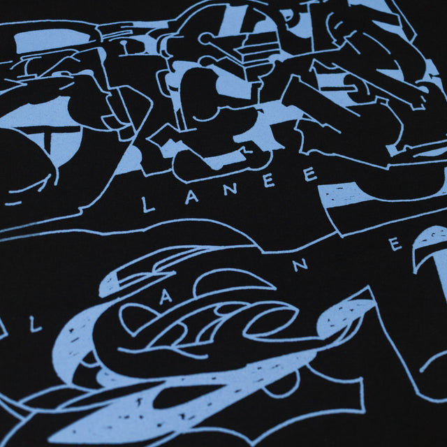 Lanee Clothing Streetwear ABSTRACT BLACK TEE