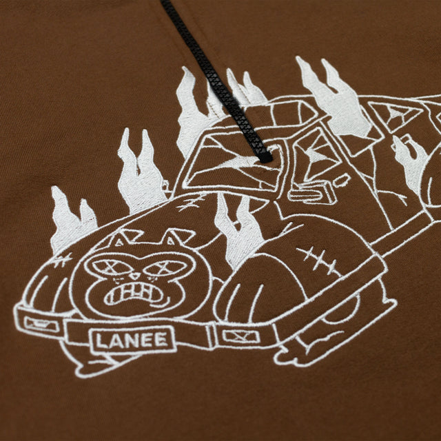 Lanee Clothing Streetwear CATMOBILE HALF-ZIP