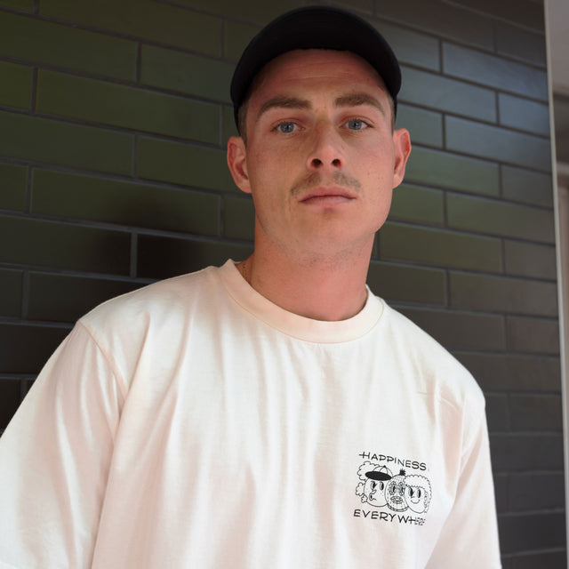 Lanee Clothing Streetwear HAPPINESS BEIGE