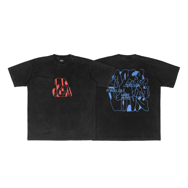 LANEE X3 GRAY WASHED TEE