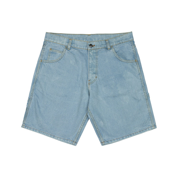 Lanee Clothing Streetwear BLEACHED DENIM WORK SHORTS