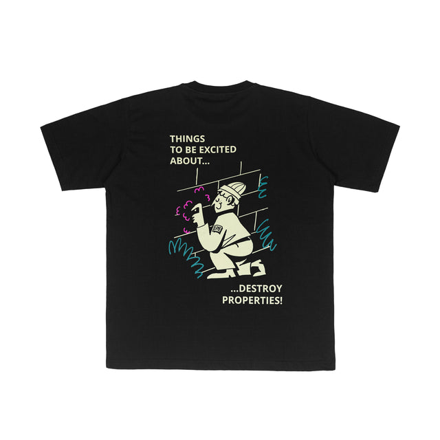 Lanee Clothing Streetwear EXCITING THINGS BLACK