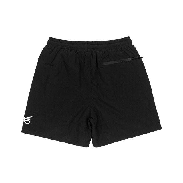 Lanee Clothing Streetwear BLACK NYLON SHORTS