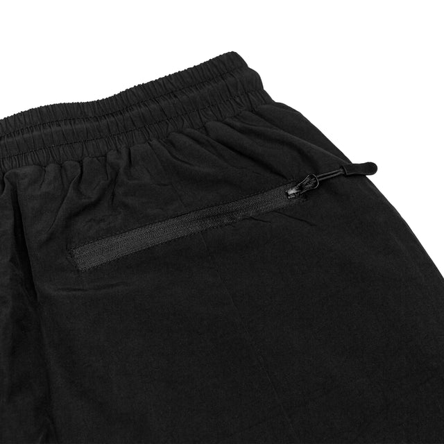 Lanee Clothing Streetwear BLACK NYLON SHORTS
