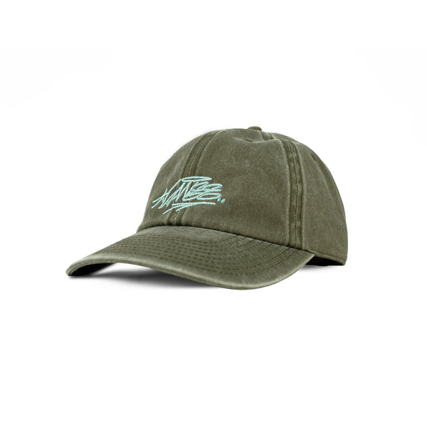 OLIVE WASHED DAD CAP