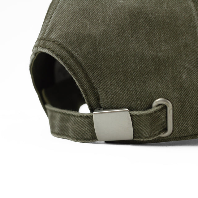 Lanee Clothing Streetwear OLIVE WASHED DAD CAP
