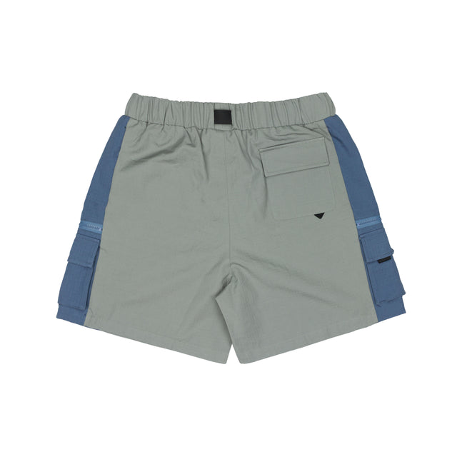 Lanee Clothing Streetwear GRAY/BLUE CARGO SHORTS 25