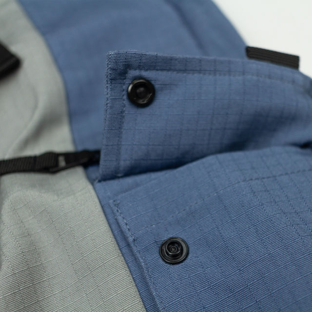 Lanee Clothing Streetwear GRAY/BLUE CARGO SHORTS 25
