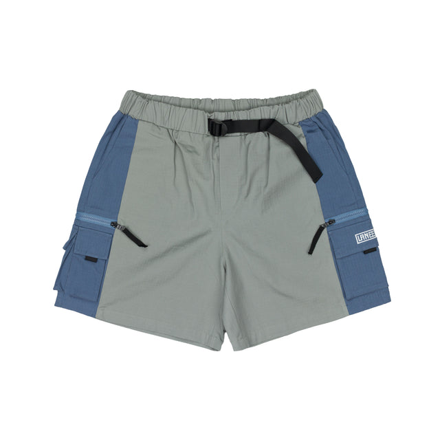 Lanee Clothing Streetwear GRAY/BLUE CARGO SHORTS 25