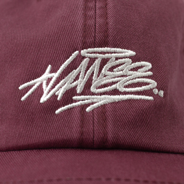 Lanee Clothing Streetwear MAROON WASHED DAD CAP