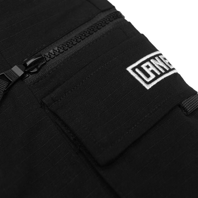 Lanee Clothing Streetwear BLACK CARGO SHORTS 25