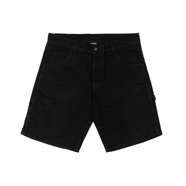 Lanee Clothing Streetwear BLACK DENIM WORK SHORTS