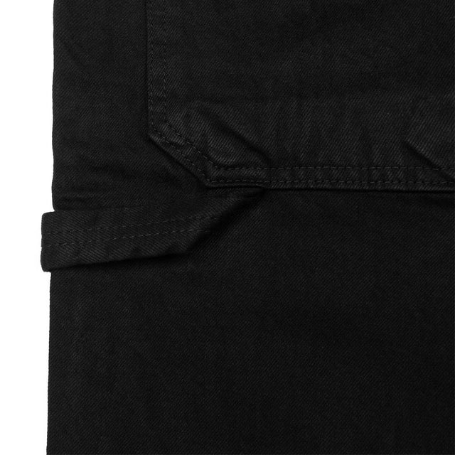 Lanee Clothing Streetwear BLACK DENIM WORK SHORTS