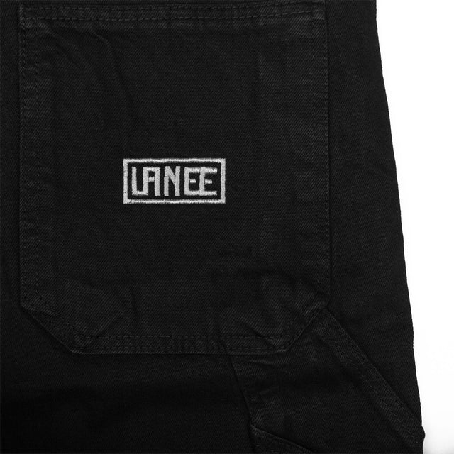 Lanee Clothing Streetwear BLACK DENIM WORK SHORTS