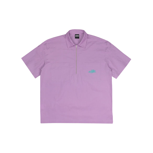 Lanee Clothing Streetwear LILAC HALF-ZIP SHIRT