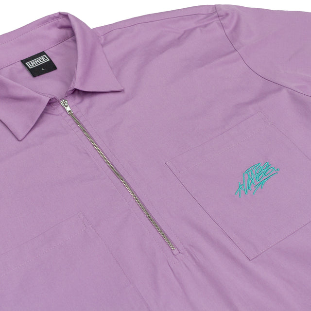 Lanee Clothing Streetwear LILAC HALF-ZIP SHIRT