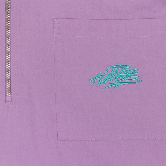 Lanee Clothing Streetwear LILAC HALF-ZIP SHIRT