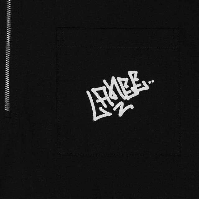 Lanee Clothing Streetwear POWER TO THE PEOPLE HALF-ZIP SHIRT