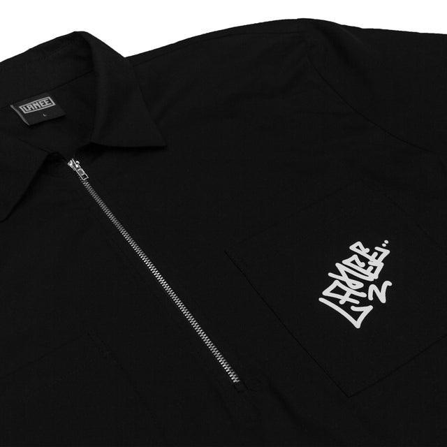 Lanee Clothing Streetwear POWER TO THE PEOPLE HALF-ZIP SHIRT