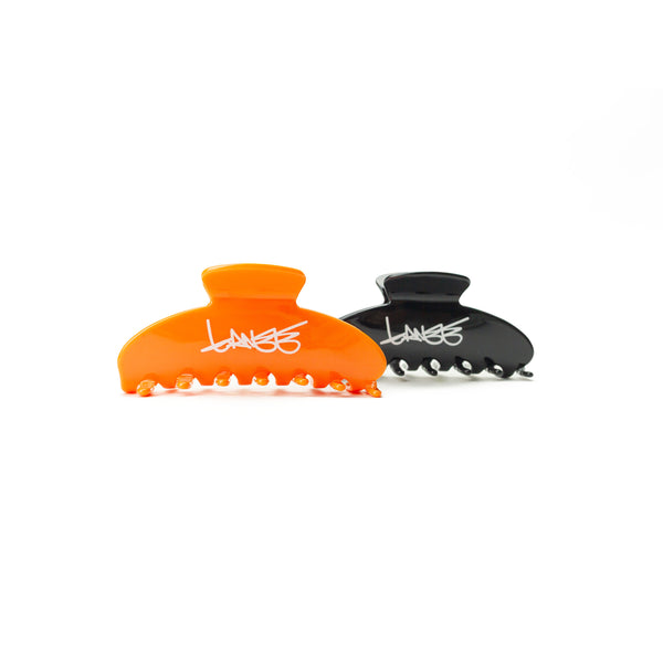 Lanee Clothing Streetwear BLACK & ORANGE HAIR CLIPS