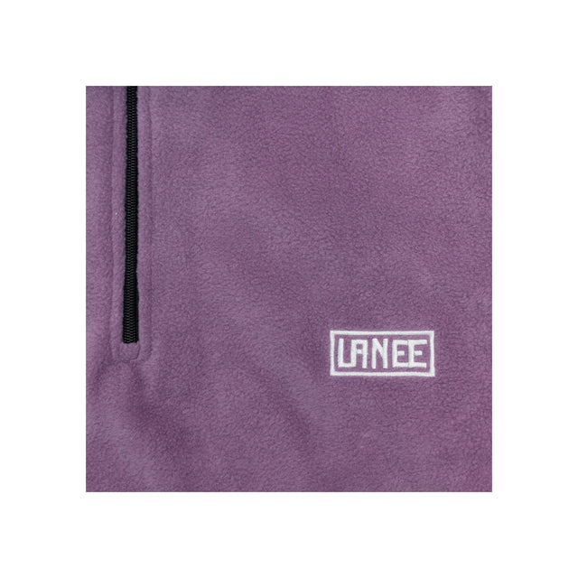 Lanee Clothing Streetwear PURPLE/GREEN HALF-ZIP FLEECE