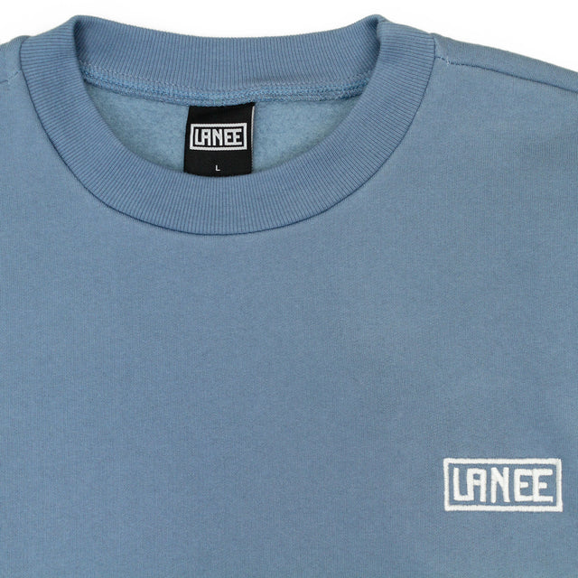 Lanee Clothing Streetwear WASHED BLUE CREWNECK