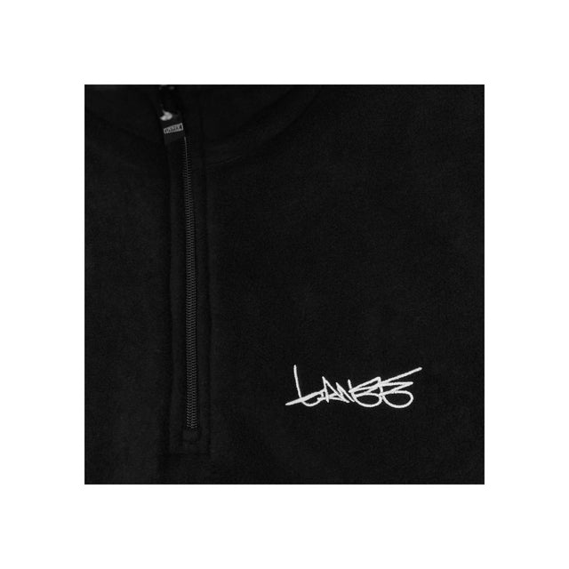 Lanee Clothing Streetwear BLACK HALF-ZIP FLEECE