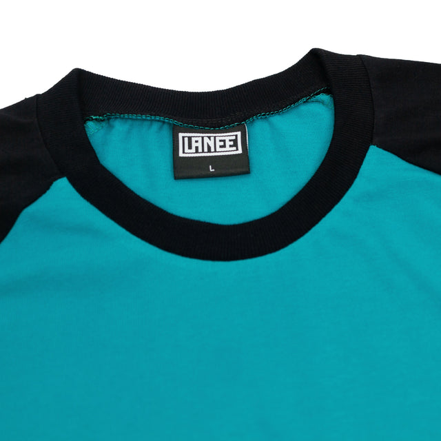 Lanee Clothing Streetwear PETROL/BLACK RAGLAN TEE