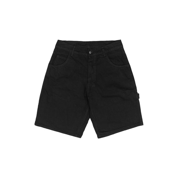 WOMENS BLACK DENIM WORK SHORTS