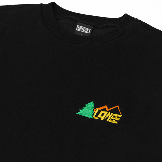 Lanee Clothing Streetwear TREE BLACK CREWNECK