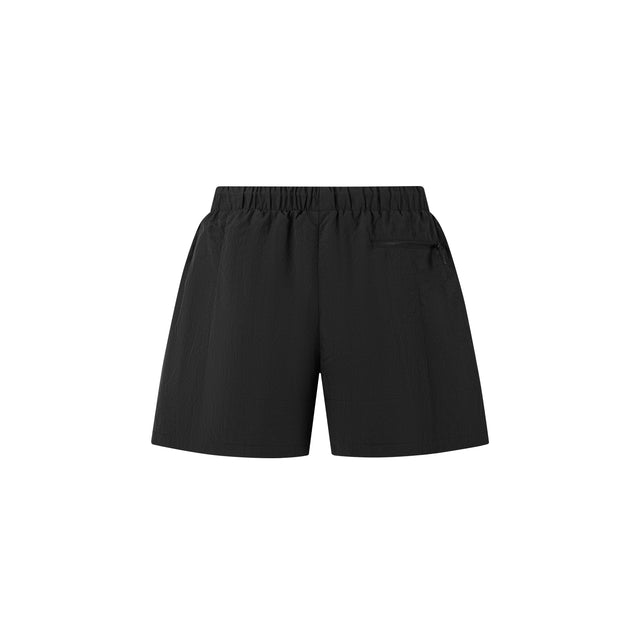 Lanee Clothing Streetwear BLACK NYLON TRACK SHORTS