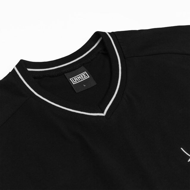 Lanee Clothing Streetwear V-NECK BLACK T-SHIRT