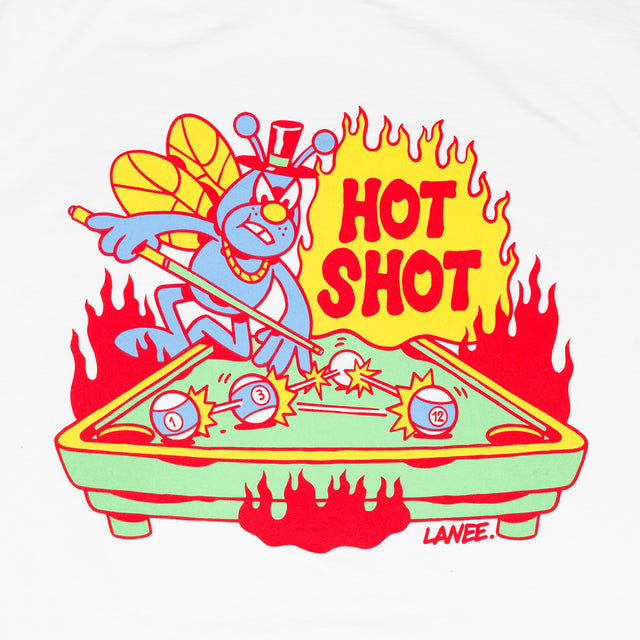 HOT SHOT WHITE TEE