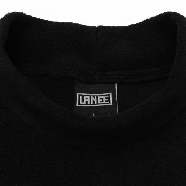 Lanee Clothing Streetwear BLACK TURTLENECK FLEECE