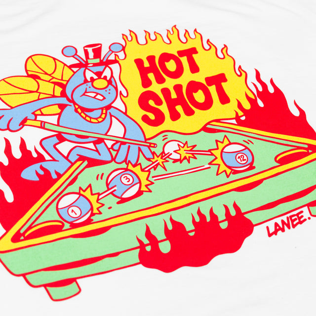 HOT SHOT WHITE TEE