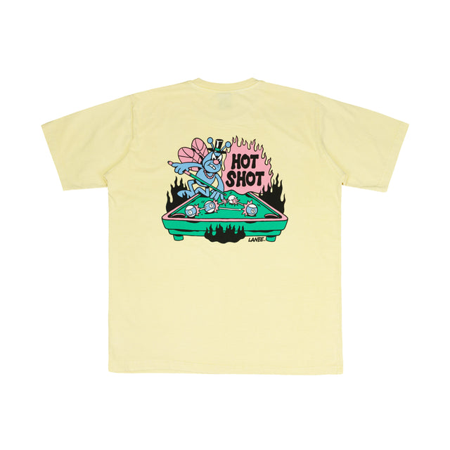 HOT SHOT YELLOW WASHED TEE