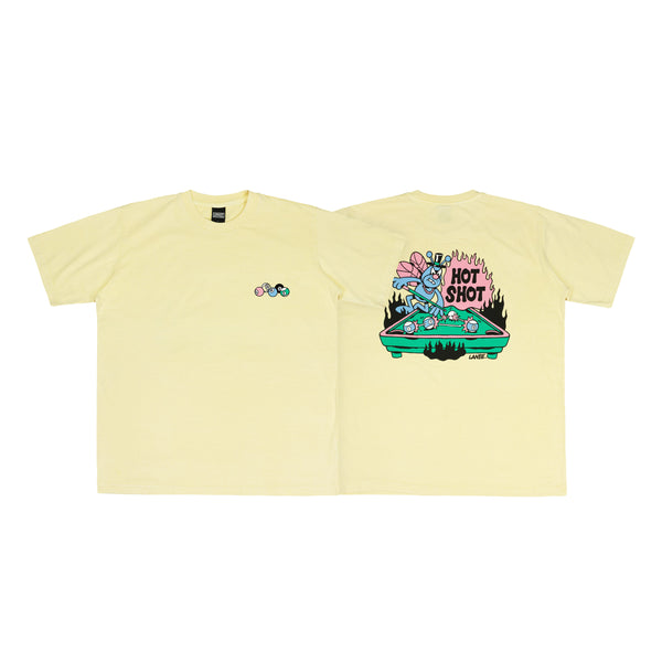 HOT SHOT YELLOW WASHED TEE